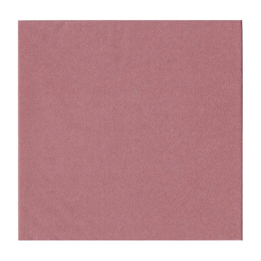 Servietter - middag - mørk gammelrosa  / dark old rose - 12 stk 40 x 40cm