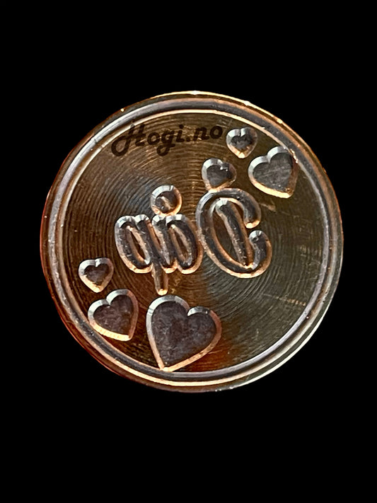 Hogi.no’s eksklusive  lakkstempel- wax sealing coin - 💕«Dåp»💕 - lakkstempel segl med norsk tekst.