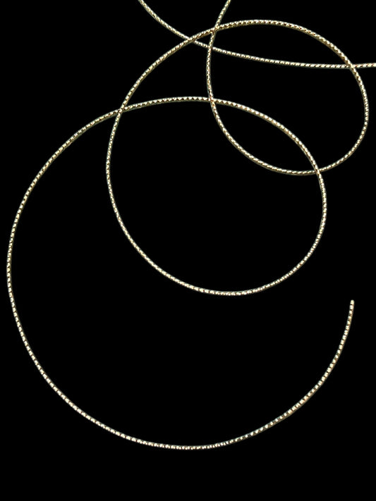 Gullsnor 0,5mm