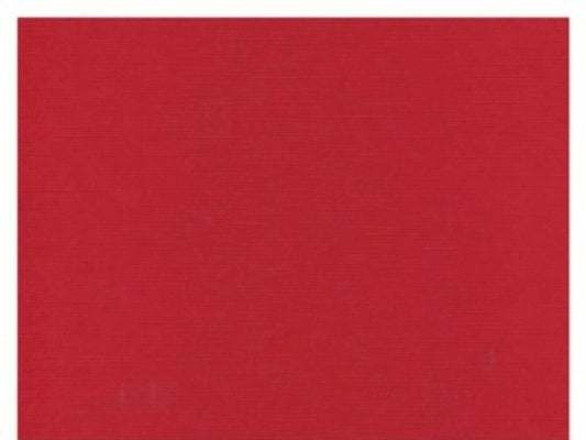 Kartong - julerød / christmas red 12x12, 250g. Syrefri. Ensfarget med linstruktur.