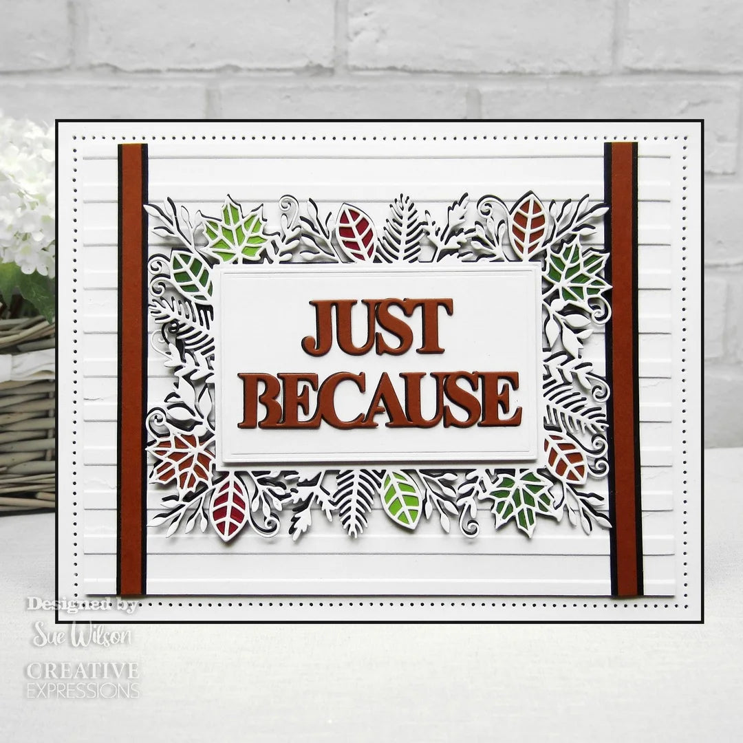 Creative Expressions Craft Dies Frames & tags-leafy rectangle