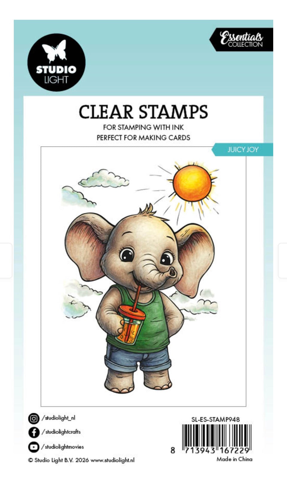 Studio Light stempel - Juicy Joy Essentials Clear Stamps - SL-ES-STAMP948