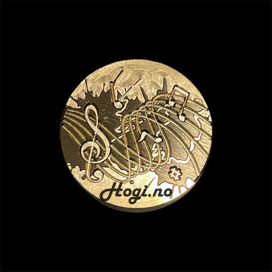 Lakkstempel- wax sealing coin - G-nøkkel /Musikkens magi / noter 🎶 - til lakkstempel segl