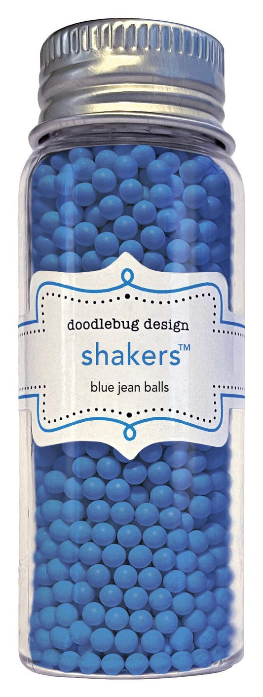 Doodlebug Design Blue Jean Balls Shakers