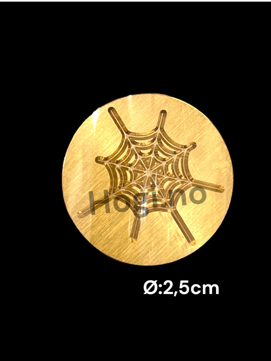 Lakkstempel - wax sealing coin- spindelvev  - til lakkstempel segl