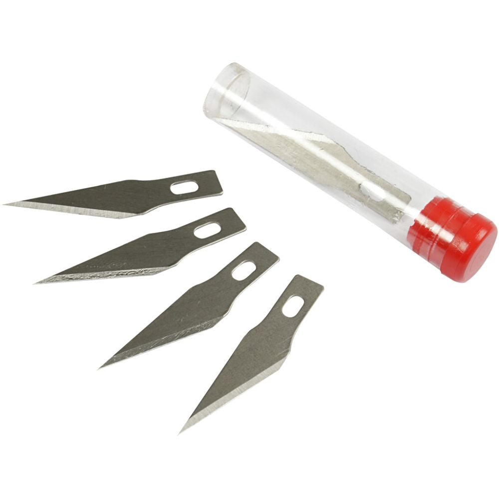 Fiskars skalpell art knife softgrip - utskiftnings kniv blad - 5 stk
