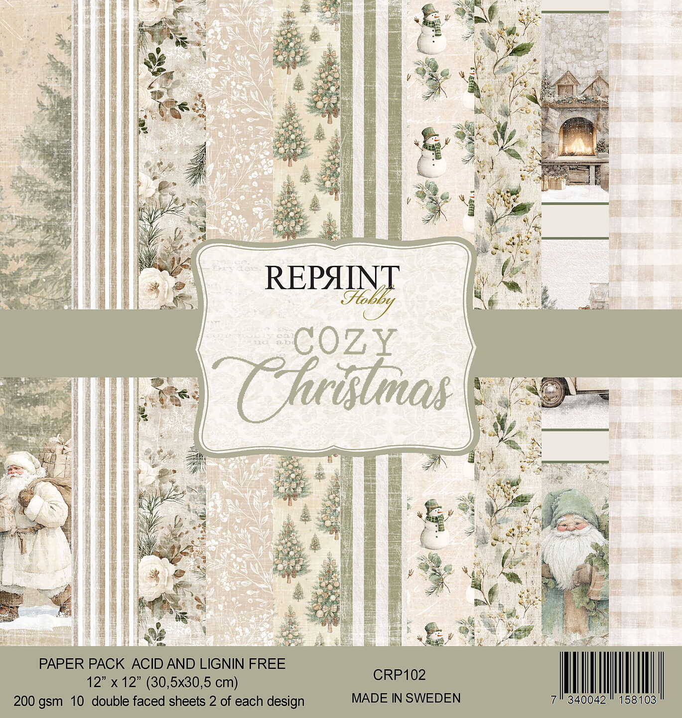 Forhåndsbestill nå! Kommer snart! Paperpack Reprint -Cozy Christmas 12x12”