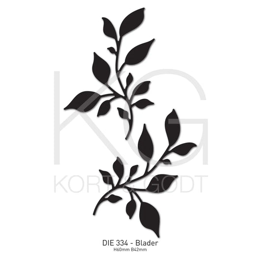 Kort og Godt dies K&G KG - kvist / blader    - DIE334