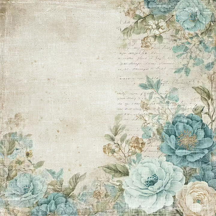 Reprint mønsterark - Masculine moments - Flower corner - 12x12