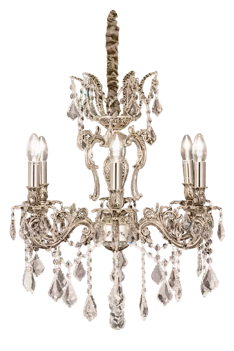 Allington lysekrone 6-arm antikksølv