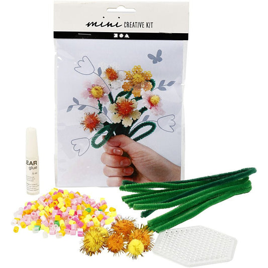 Mini diy kit - hobbysett - vårbukett - blomster