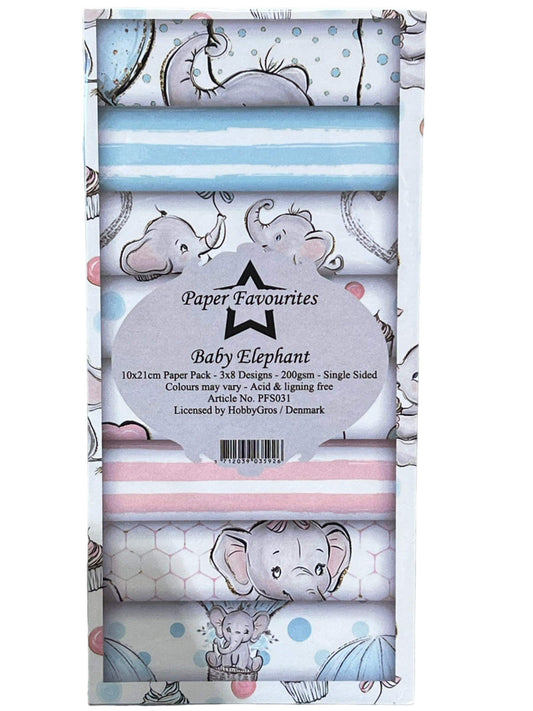 Paper Favourites Baby Elephant slim Paper Pack (pfs031)