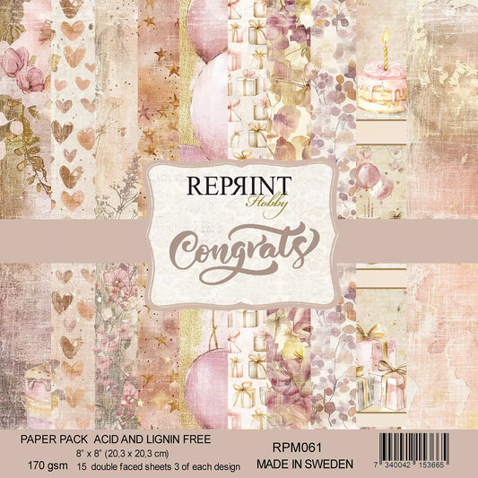 NYHET! Reprint- Congrats  Collection Paperpack- 8x8