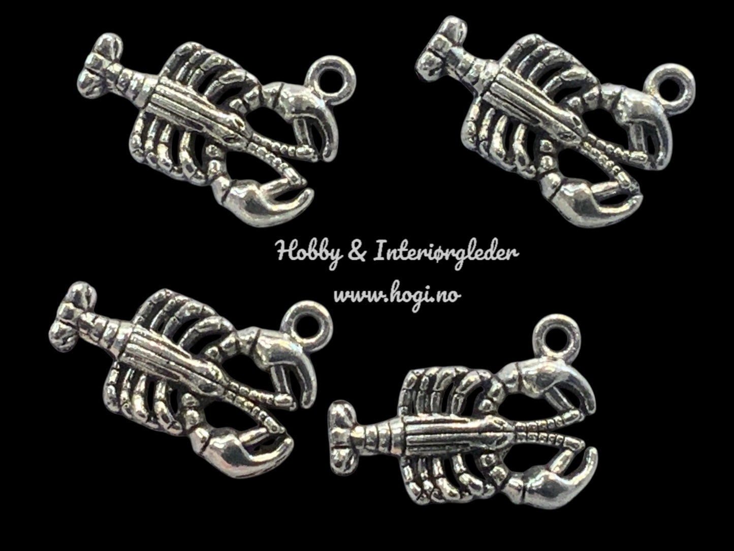 Charms - hummer sølv