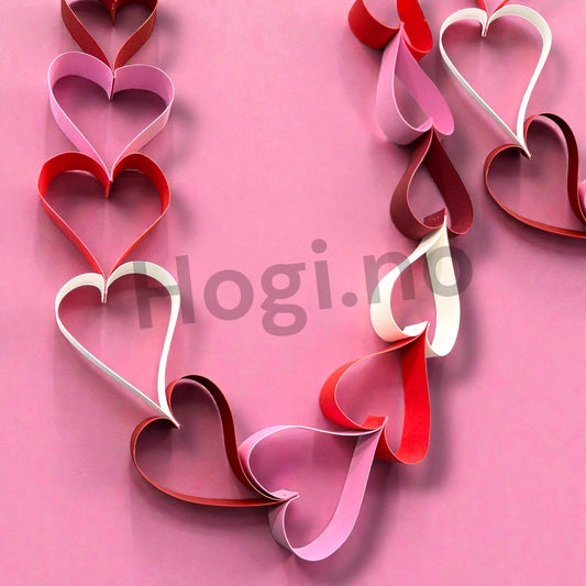 💗✨ NYHET! DIY Hobbypakke – Hjertelenke & Hjerte-dekor ✨💗