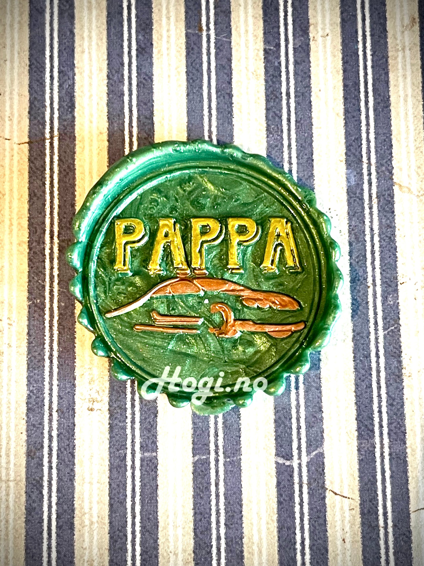 EKSKLUSIV NYHET! Lakksegl stempel «PAPPA» m/ bil i moderne design - Hogi.no’s design