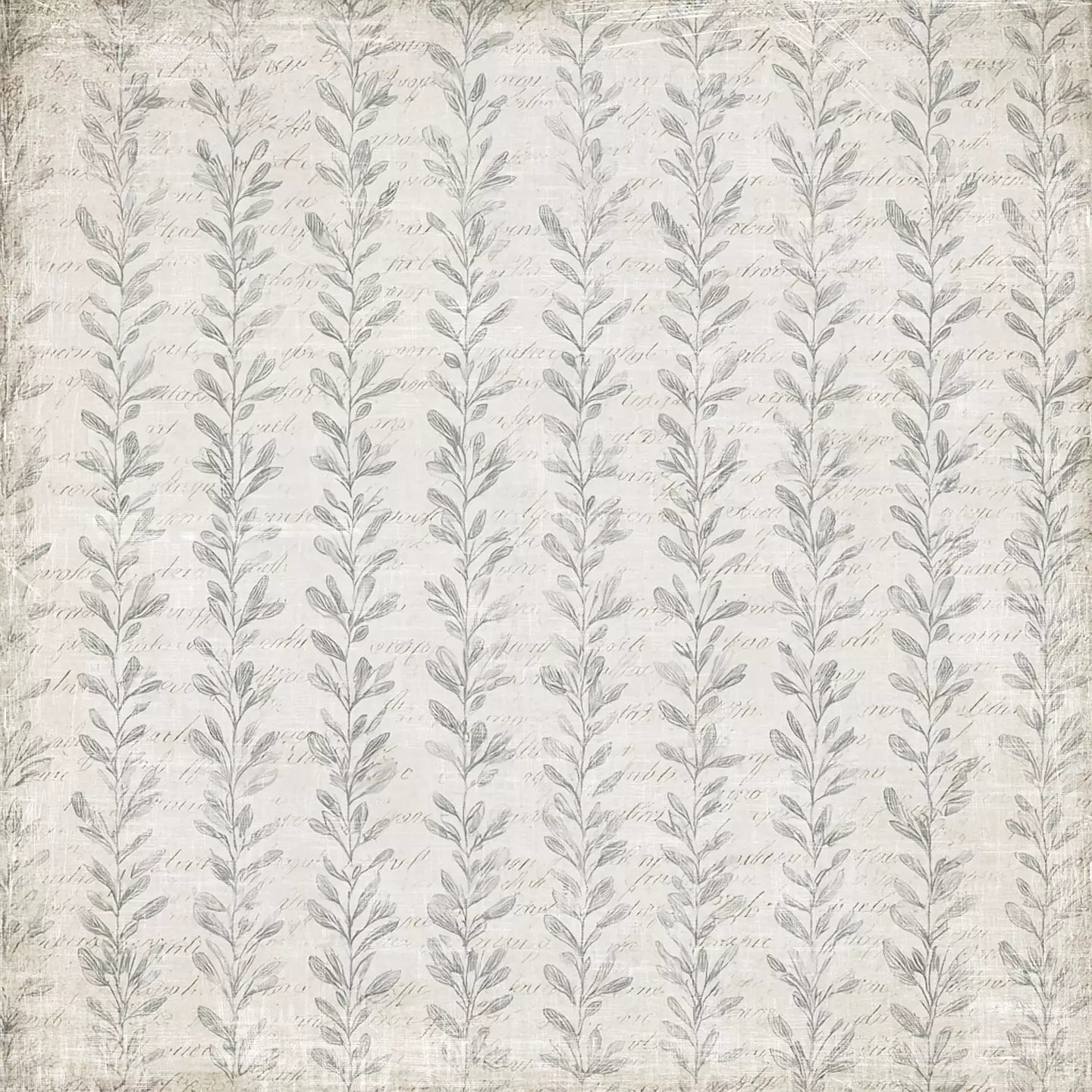 NYHET! Reprint  -  Timeless - Faded blom -12x12 - RP0745