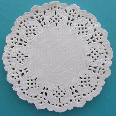 NYHET! Doilies / kakeserviett / blondeserviett hvit Ø:9cm