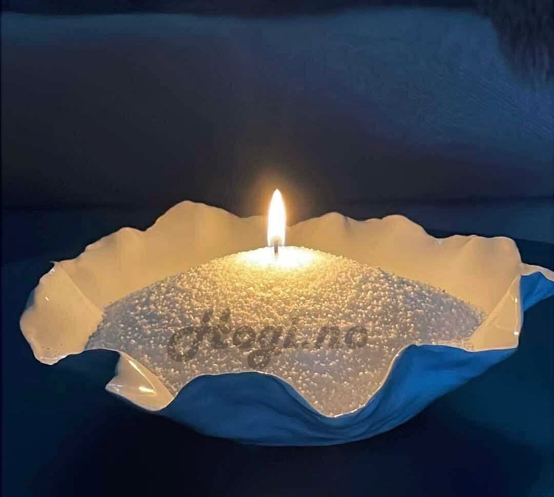 Lys sand 😍 - 1KG + 60 veker! Brenntid ca 112timer