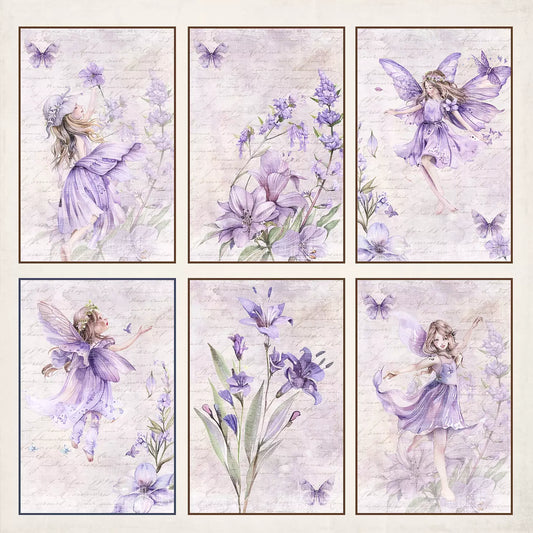 Reprint mønsterark - Fairies- cards   RP0643