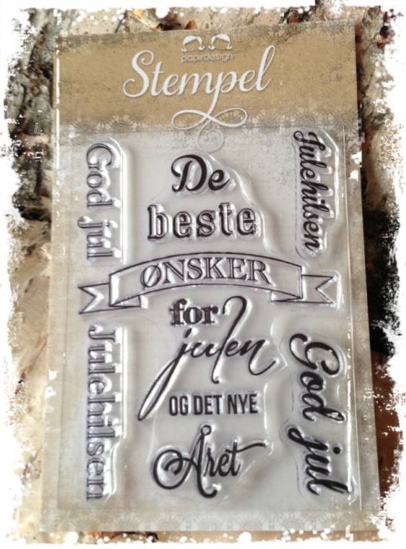 Papirdesign stempelplate - De beste ønsker pd 14925