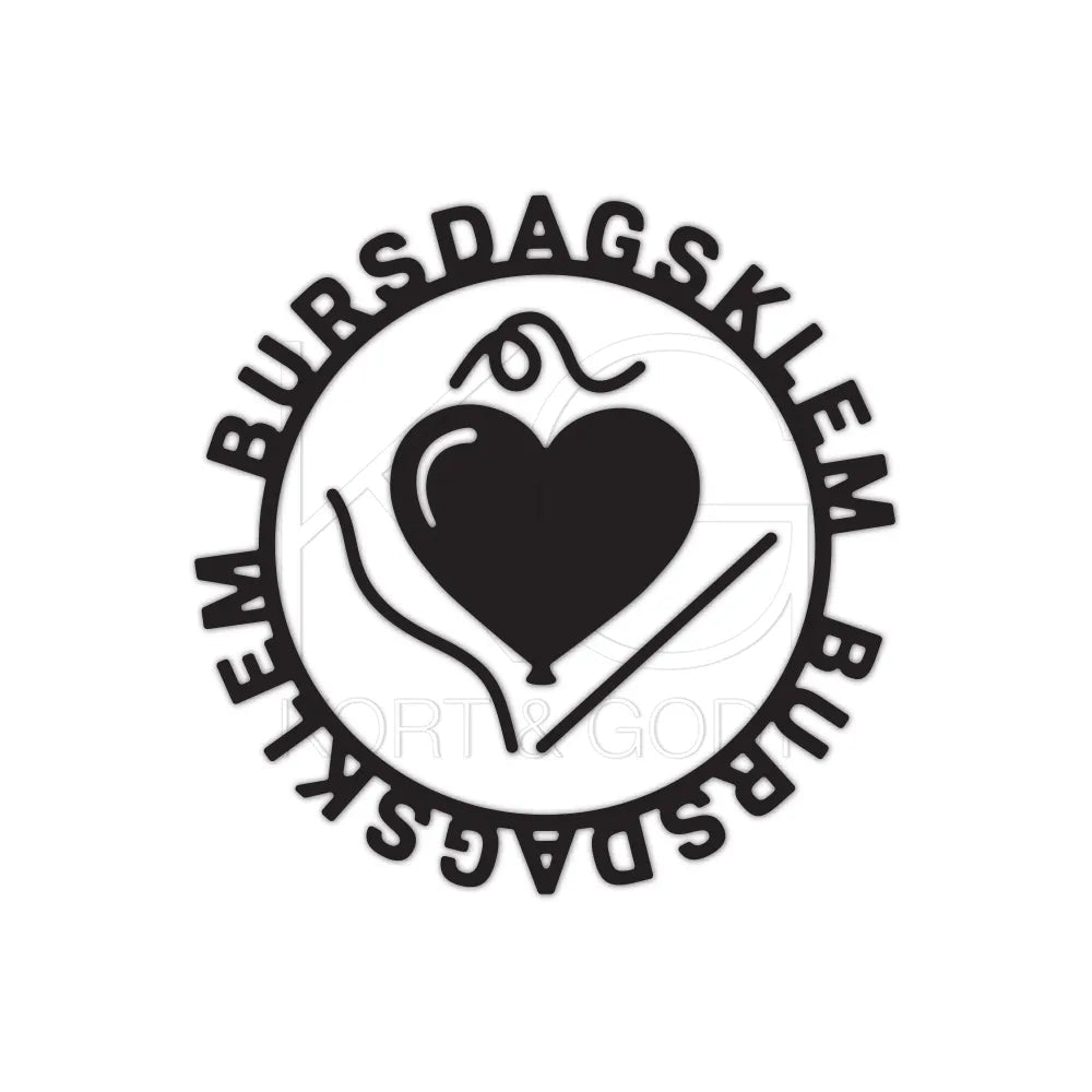 Kort og Godt dies K&G KG -Bursdagsklem  - Die 357