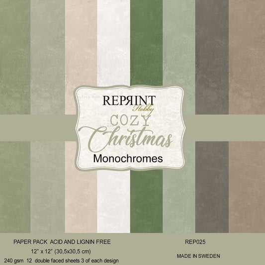 NYHET! Reprint – Cozy Christmas Monochromes 12x12”