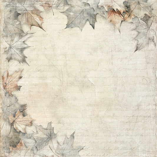 Bestill nå! Kommer snart. NYHET! Reprint mønsterark - Cozy season -Leaf Corner 12x12