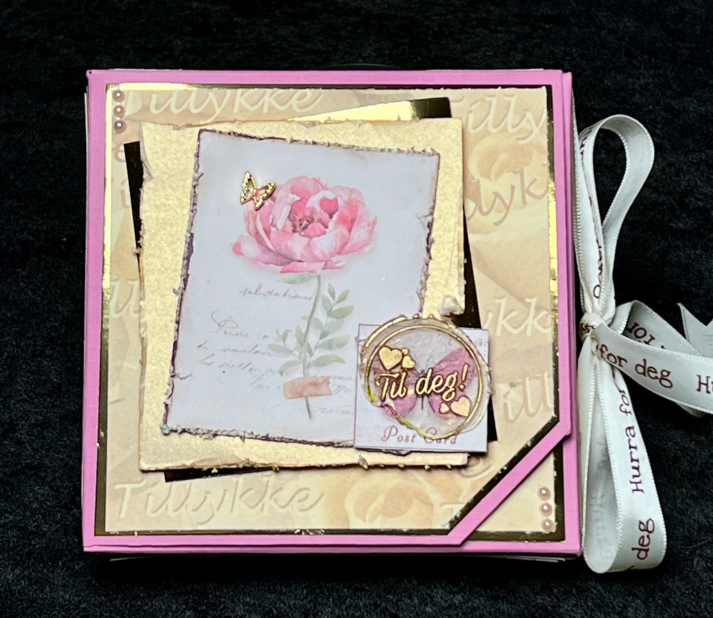 Hobbypakke / hobbykit - Eske med brett-over lokk.