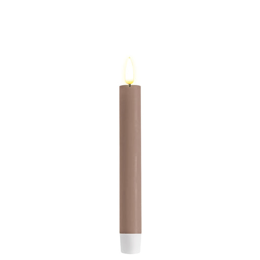 2 stk LED Dinner Candle - Rose - LED kronelys. H:15 cm