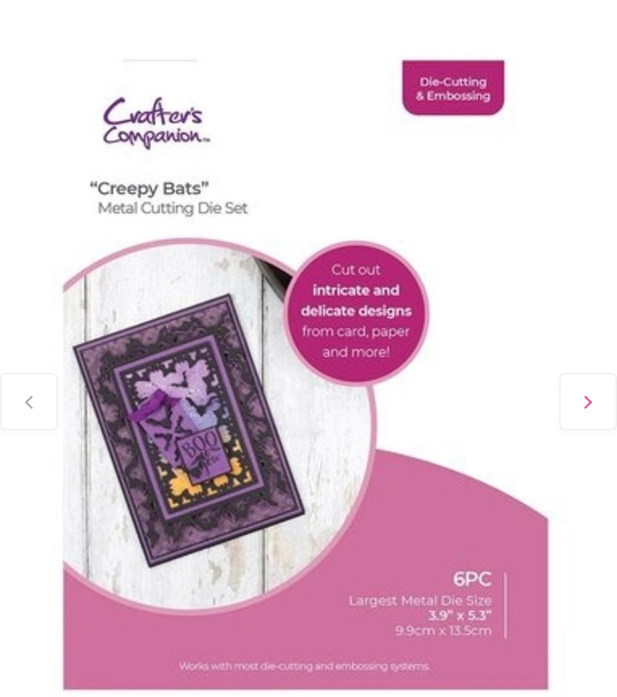 NYHET! Gemini Crafter's Companion - Halloween Nesting Die Creepy Bats