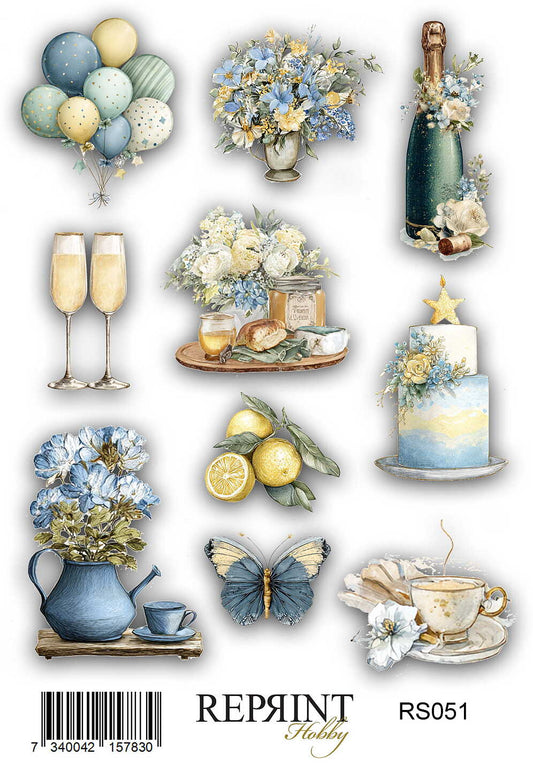 NYHET! Stickers Reprint - Summer Meadow - 11x16 cm