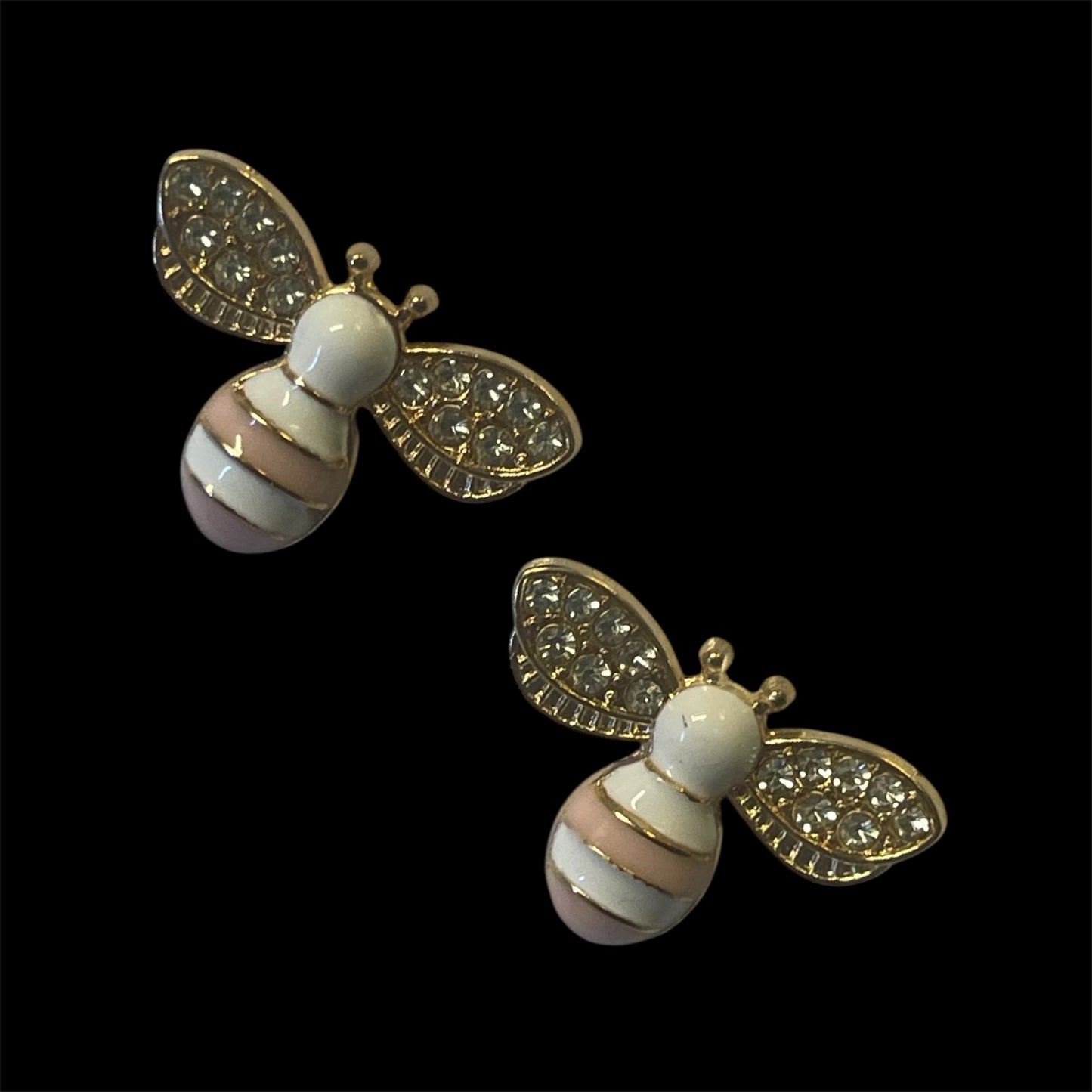 Charms - bie med glitter vinger - velg farge - 2 stk