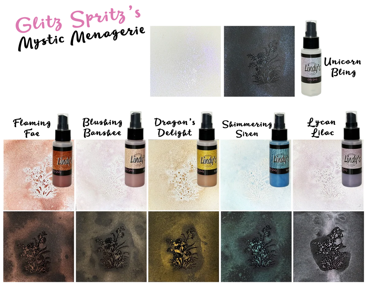 Lindy's Stamp Gang -  Siren Glitz spritz, 2 oz Shimmer spray, 59 ml