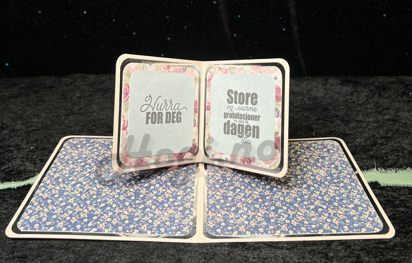 Hobbypakke / hobbykit -  kort med POP-UP kort