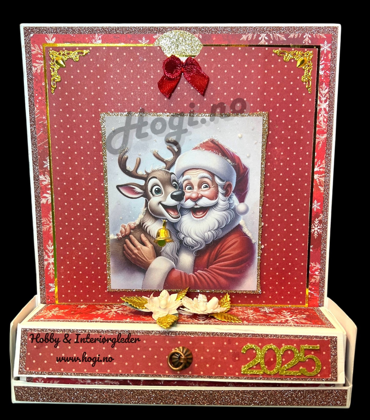 Hobbypakke: Spennende te-lys gaveeske med kort. Hogi.no’s idé og design.