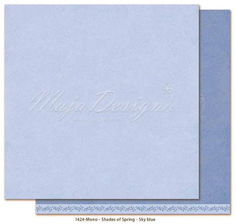 NYHET! Maja Design - Spring Garden - Mono -  Sky Blue - 12 x 12"