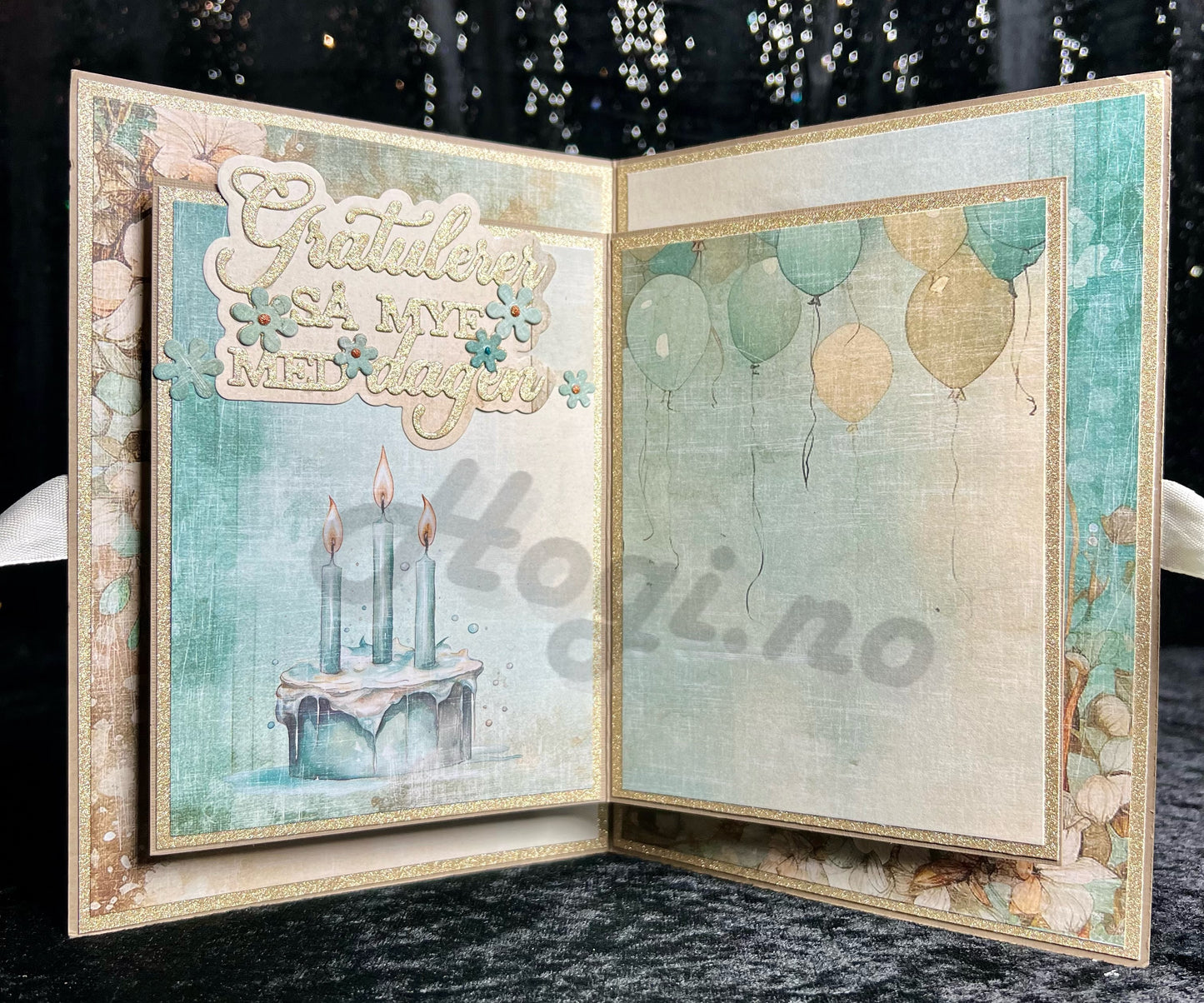 Hobbypakke/ hobbykit - POP-UP kort i kort