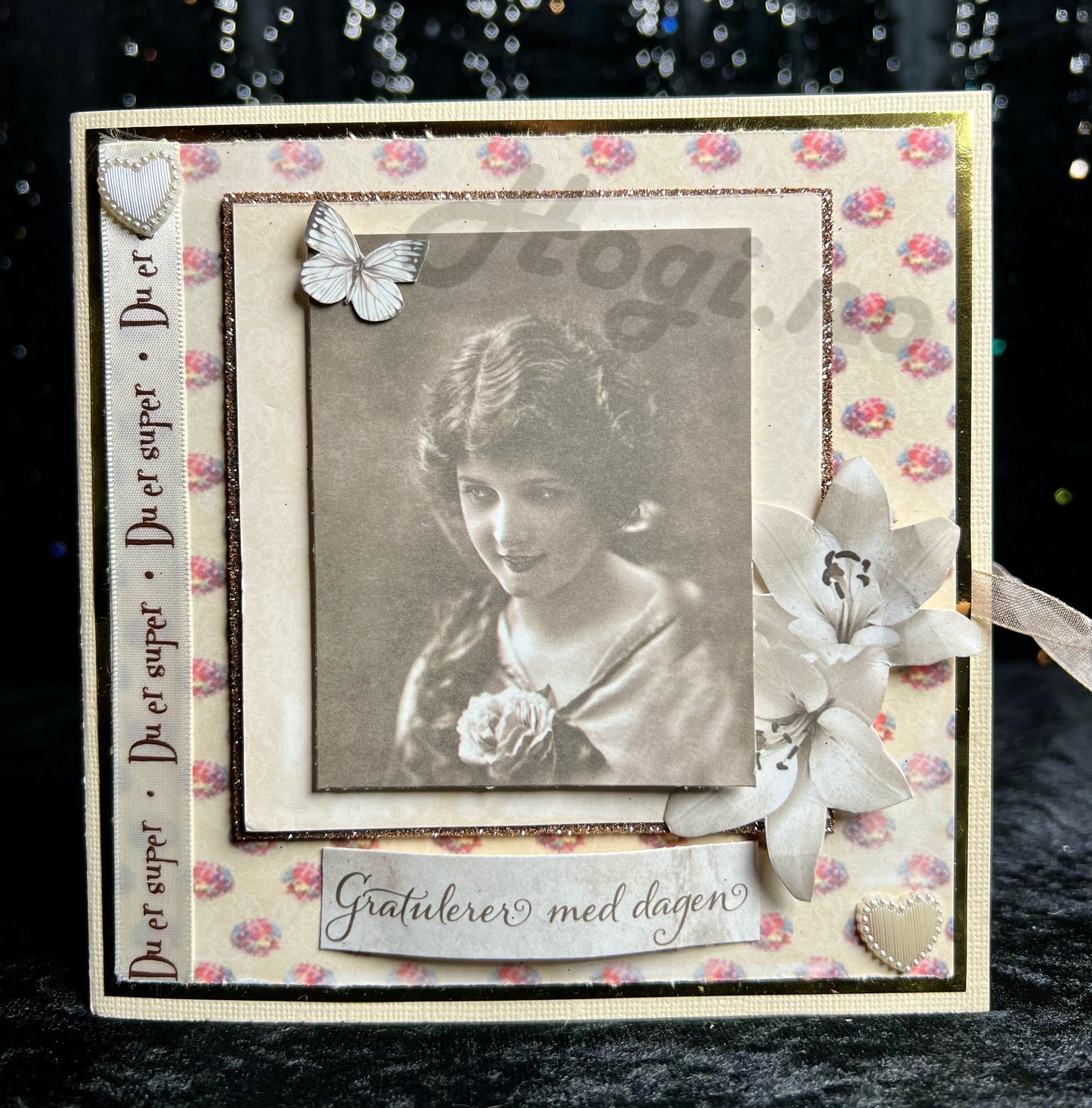 Hobbypakke/ hobbykit - POP-UP kort i kort