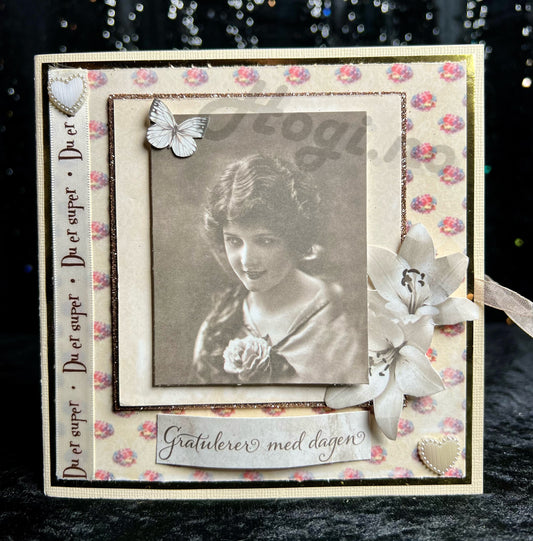 Hobbypakke/ hobbykit - POP-UP kort i kort