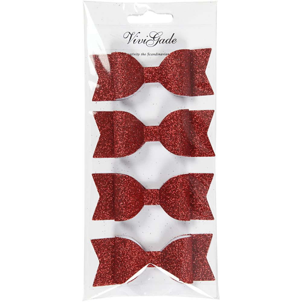 Glittersløyfe - Velg farge !