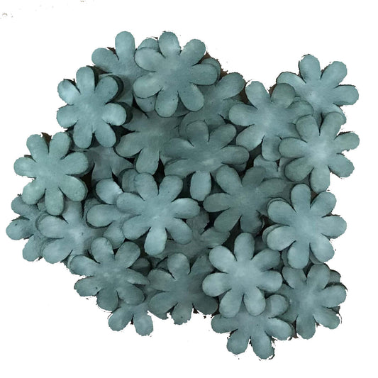 Reprint- Små / mini papirblomster Mosegrønn , Ø:16mm -100 stk i pk