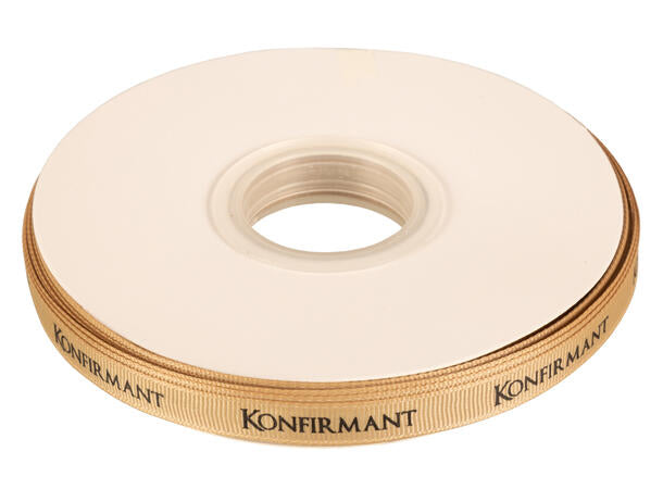 Bånd med norsk tekst «Konfirmant» – 10 mm – Flere farger