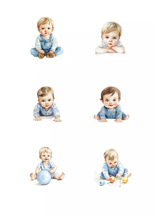 NYHET! Reprint- Baby Boy Klippark A4 -Kp0137