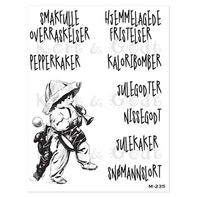 Kort & Godt stempelplate M-235 Smakfulle overraskelser