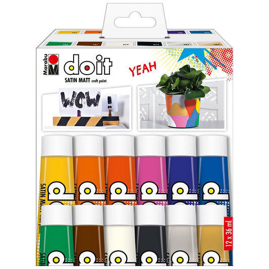 Marabu Do It hobbymaling sett 12x36ml
