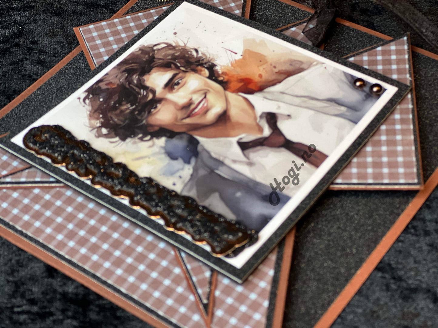 Inkido mønsterark 12x12 Apples golden delicious