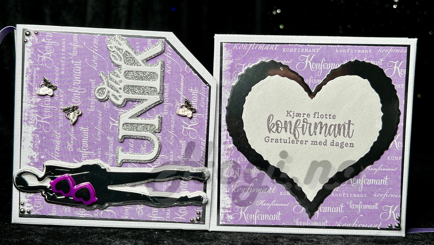 Hobbypakke / hobbykit - Eske med brett-over lokk.