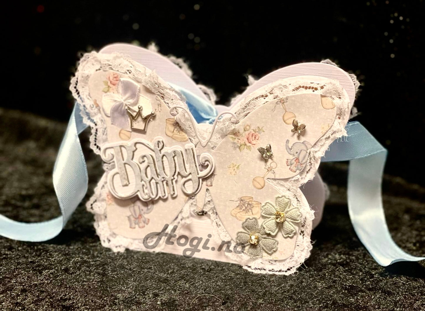 Blonde bånd - hvit 12mm