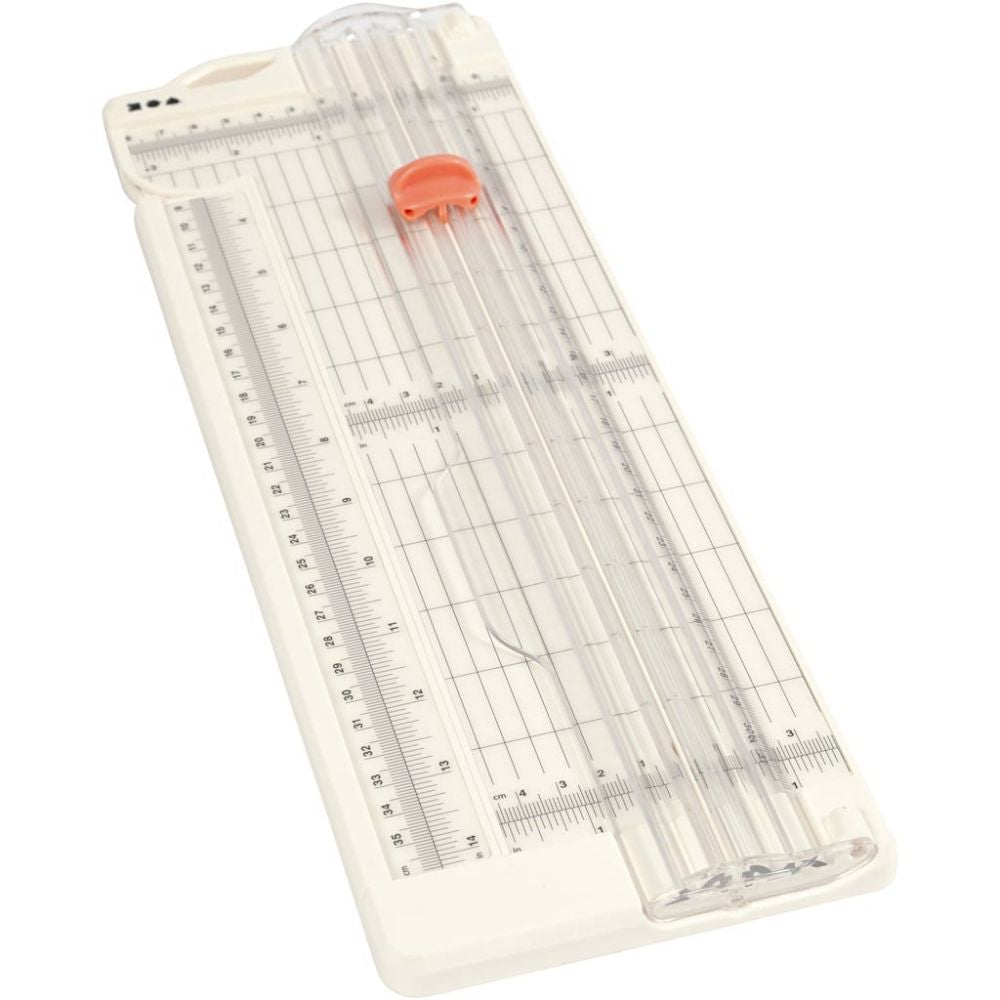 Kuttebrett / papirtrimmer - paper trimmer  - måleenhet inch og cm